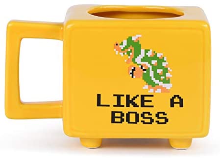 Super Mario Bros - Like a Boss - Retro TV Heat Changing Mug