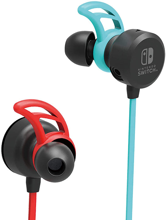 HORI - Nintendo Switch Neon Blue/Red Gaming Earphones