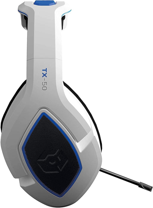 Gioteck - TX-50 Premium Stereo Gaming Headset White & Blue for PS5, PS4 & Mobile