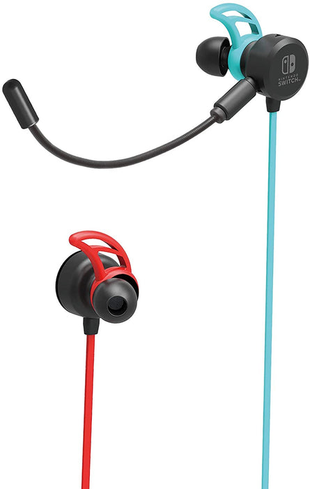HORI - Nintendo Switch Neon Blue/Red Gaming Earphones