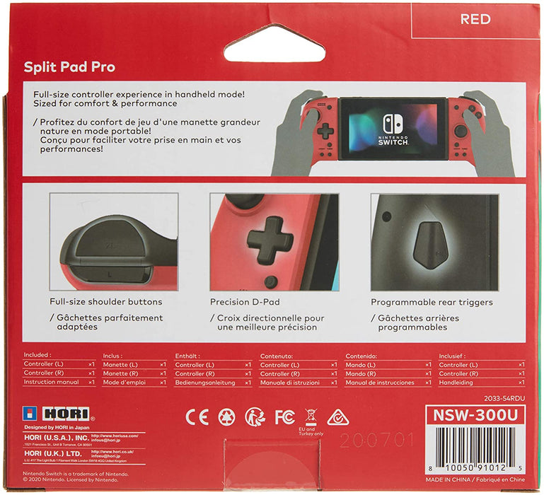 HORI - Nintendo Switch Split Pad Pro Volcanic Red