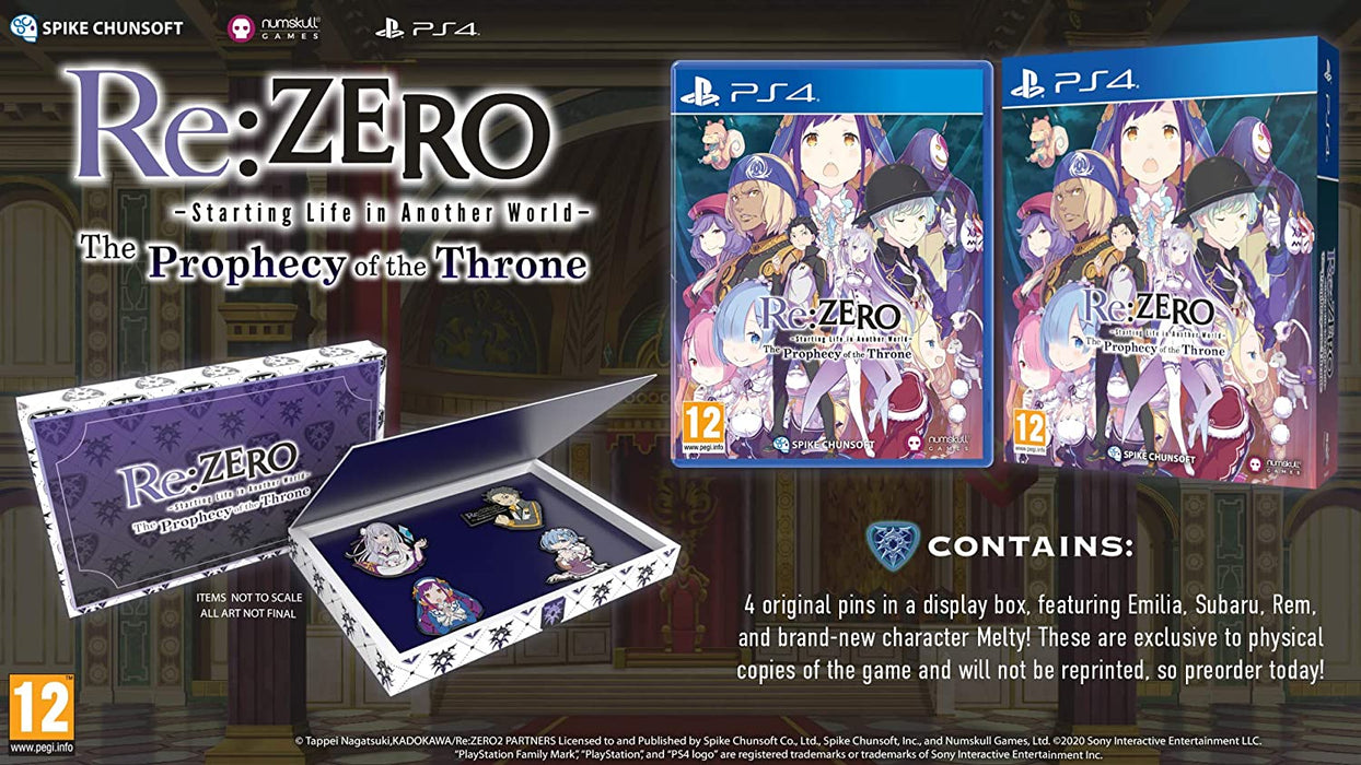 Re: Zero - Starting Life In Another World: The Prophecy Of The Throne (PS4)
