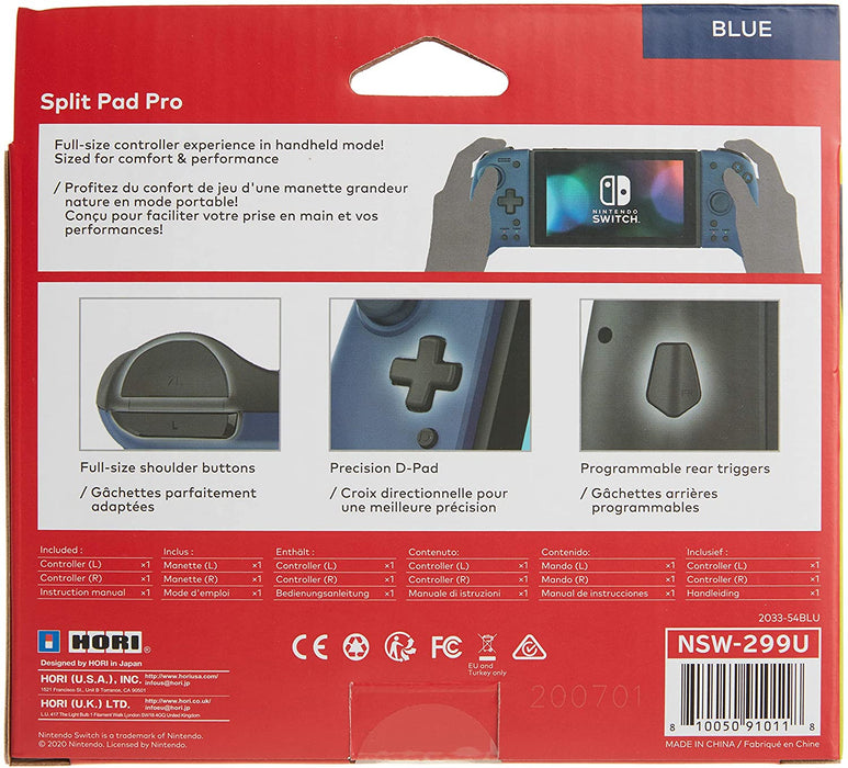 HORI - Nintendo Switch Split Pad Pro Midnight Blue