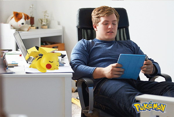 POKÉMON SLEEPING PIKACHU LIGHT UP 3D FIGURE 10IN