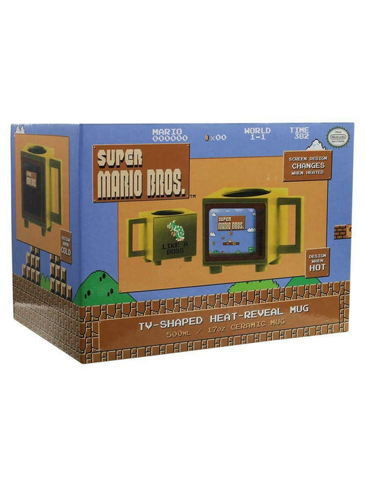 Super Mario Bros - Like a Boss - Retro TV Heat Changing Mug