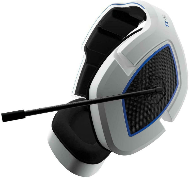 Gioteck - TX-50 Premium Stereo Gaming Headset White & Blue for PS5, PS4 & Mobile