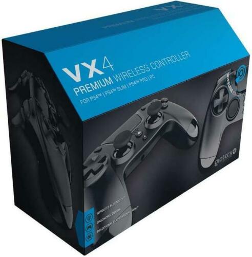 VX4 Premium Wireless Controller Black for PS4 & PC
