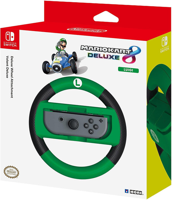 HORI - Nintendo Switch Mario Kart 8 Deluxe Wheel Attachment Luigi Edition